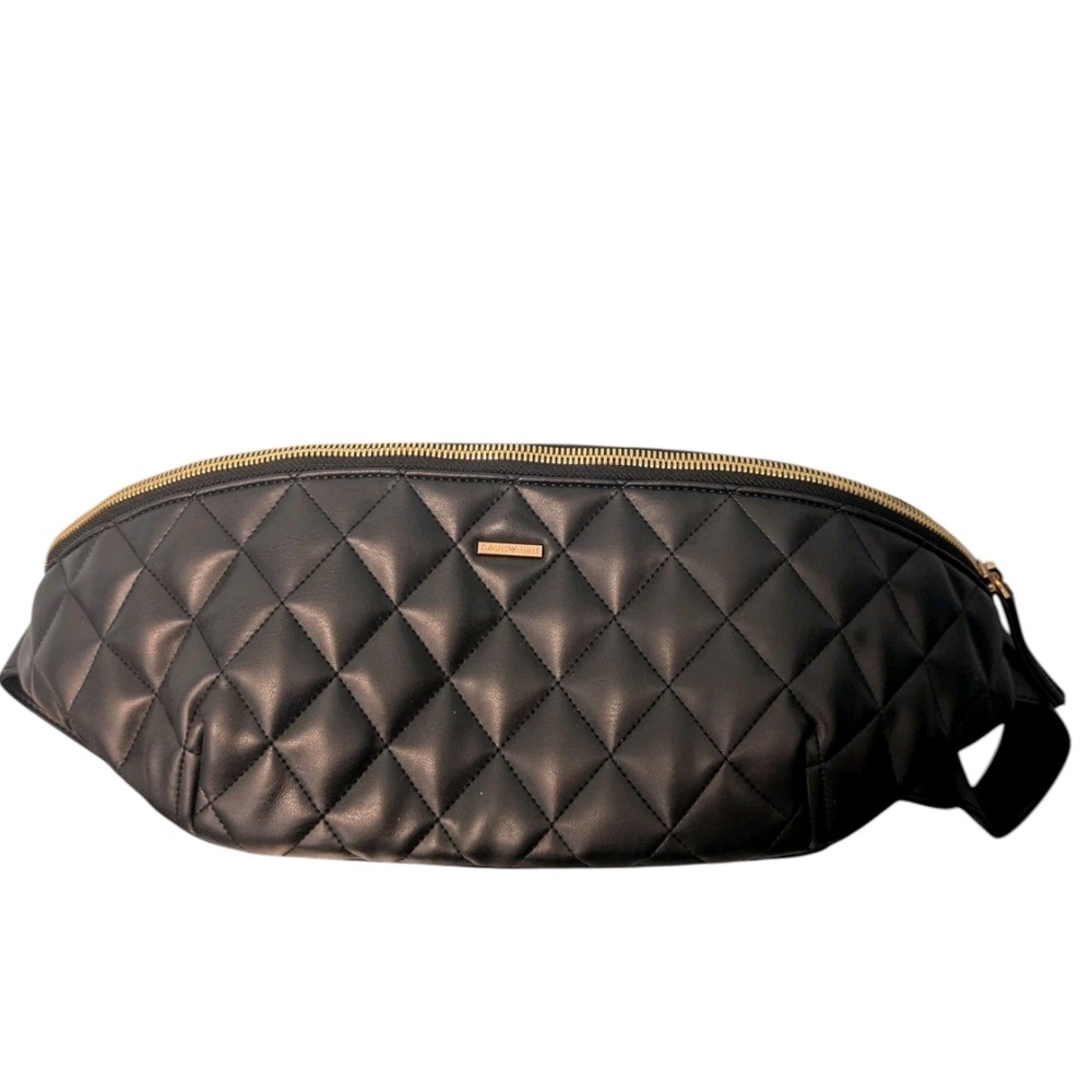 Emporio Armani Black Quilted Crossbody Bag